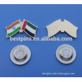 uae cross india friendship metal pin badge